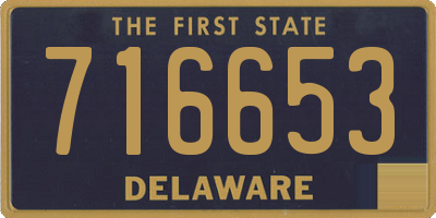 DE license plate 716653