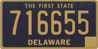 DE license plate 716655