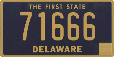 DE license plate 71666