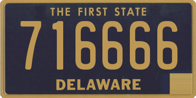 DE license plate 716666