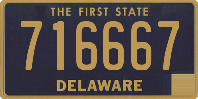 DE license plate 716667
