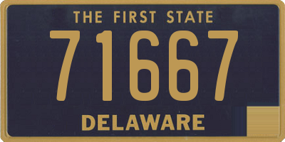 DE license plate 71667