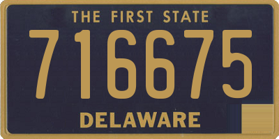 DE license plate 716675