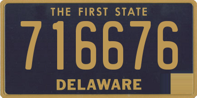 DE license plate 716676
