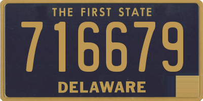 DE license plate 716679