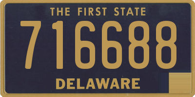 DE license plate 716688