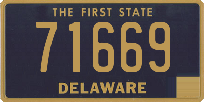 DE license plate 71669