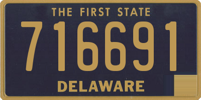 DE license plate 716691