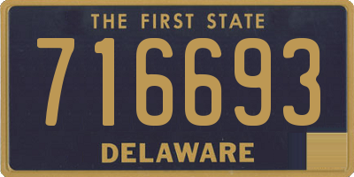 DE license plate 716693