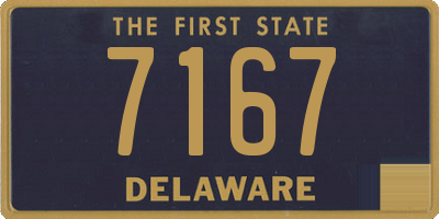 DE license plate 7167