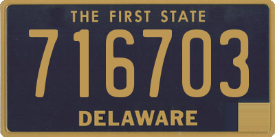 DE license plate 716703