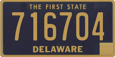 DE license plate 716704