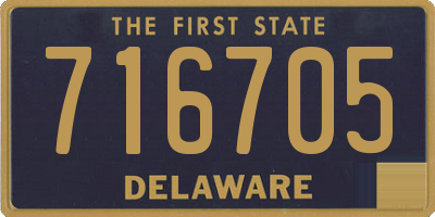 DE license plate 716705