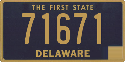 DE license plate 71671