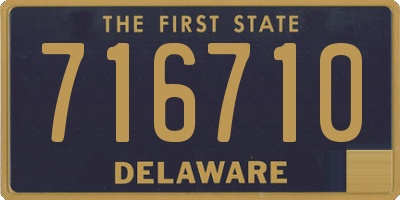 DE license plate 716710