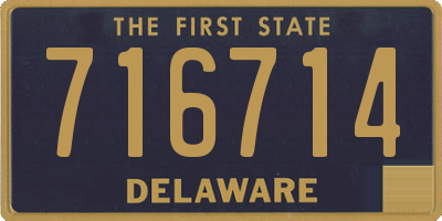 DE license plate 716714