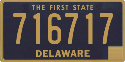 DE license plate 716717