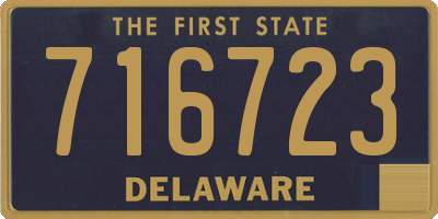 DE license plate 716723