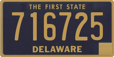 DE license plate 716725