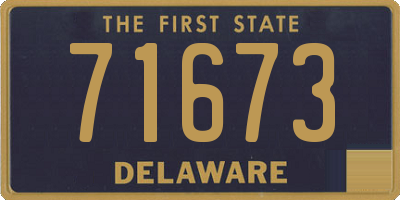 DE license plate 71673