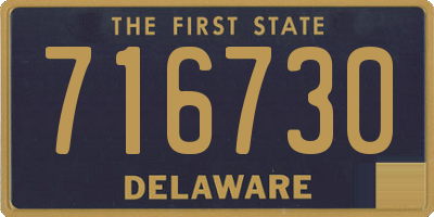 DE license plate 716730
