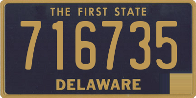 DE license plate 716735