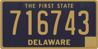 DE license plate 716743