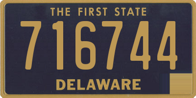 DE license plate 716744