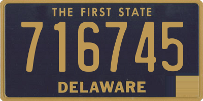 DE license plate 716745
