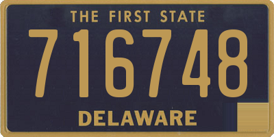 DE license plate 716748