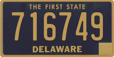 DE license plate 716749