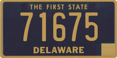 DE license plate 71675