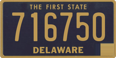 DE license plate 716750