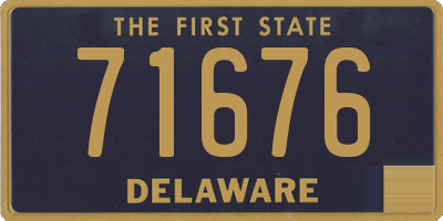 DE license plate 71676