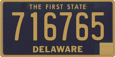 DE license plate 716765
