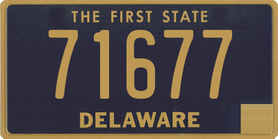 DE license plate 71677