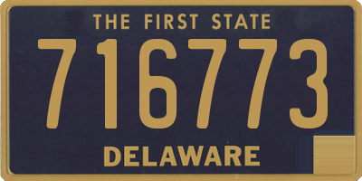DE license plate 716773