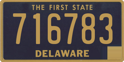 DE license plate 716783
