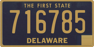 DE license plate 716785