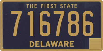 DE license plate 716786