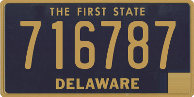 DE license plate 716787