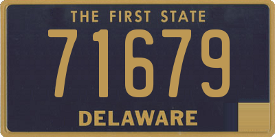 DE license plate 71679