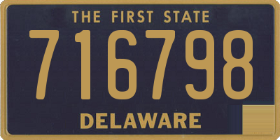 DE license plate 716798