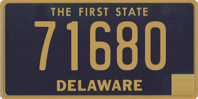 DE license plate 71680