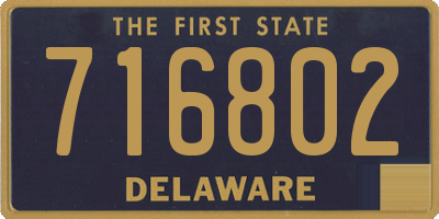 DE license plate 716802