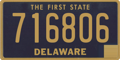 DE license plate 716806