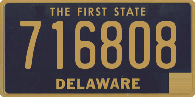 DE license plate 716808