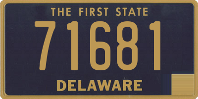 DE license plate 71681