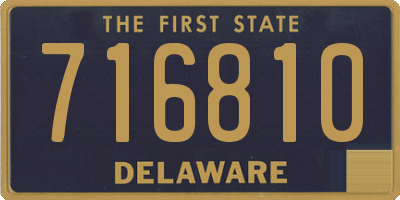 DE license plate 716810