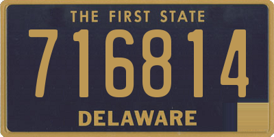 DE license plate 716814